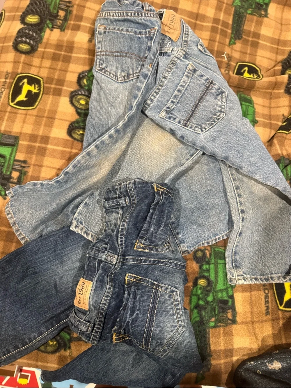 The Children's Place Boys' Denim Jeans in Light and Dark Blue Washes